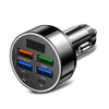 6 port car charger with multiple USB and PD ports