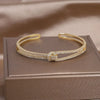 Zirconia knot bracelet