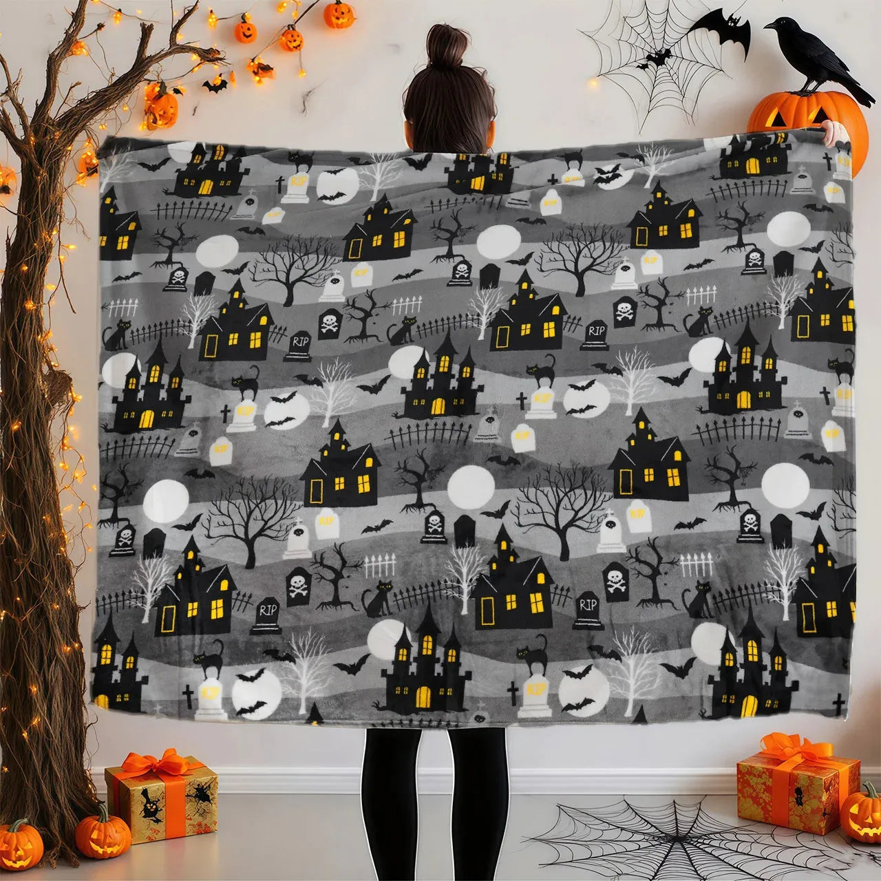 Cooling Blanket Lightweight Soft Breathable Summer Bed Throw