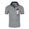 Men's anti-pilling lapel polo shirt