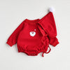 Christmas Embroidered One Piece Baby Bodysuit