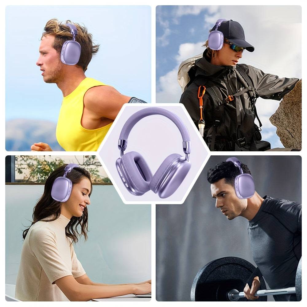 Wireless earbuds with built-in microphone, stereo sound, deep bass and lightweight design for daily use