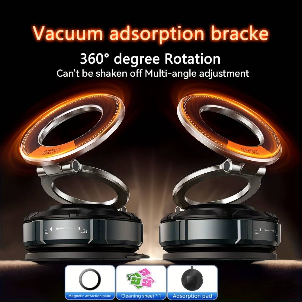360° Rotatable Magnetic Car Phone Holder Adjustable Mount for iPhone 16–11 Pro Max, Android Phones & Tablets, Fits Car, Gym & Mirrors