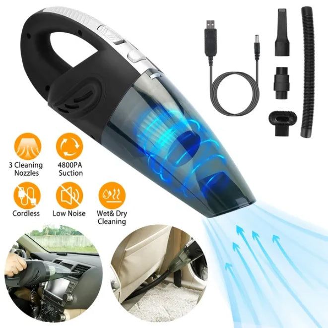 Cordless Car Vacuum Cleaner Portable and Powerful