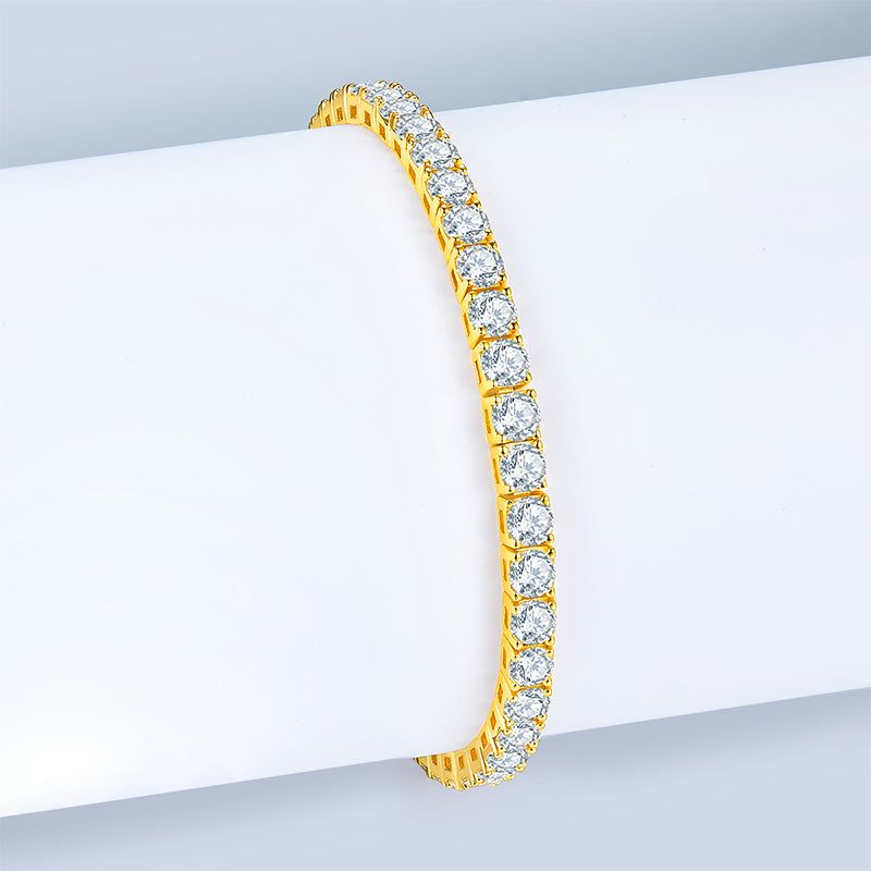 S925 Silver Moissanite Bracelet Diamond Look Style