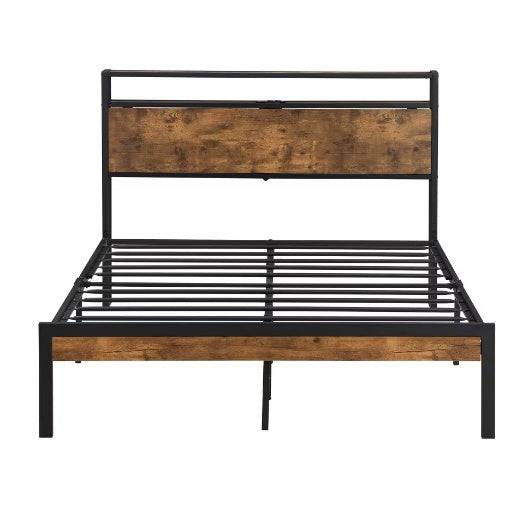 King Size Metal Bed Frame With USB Port