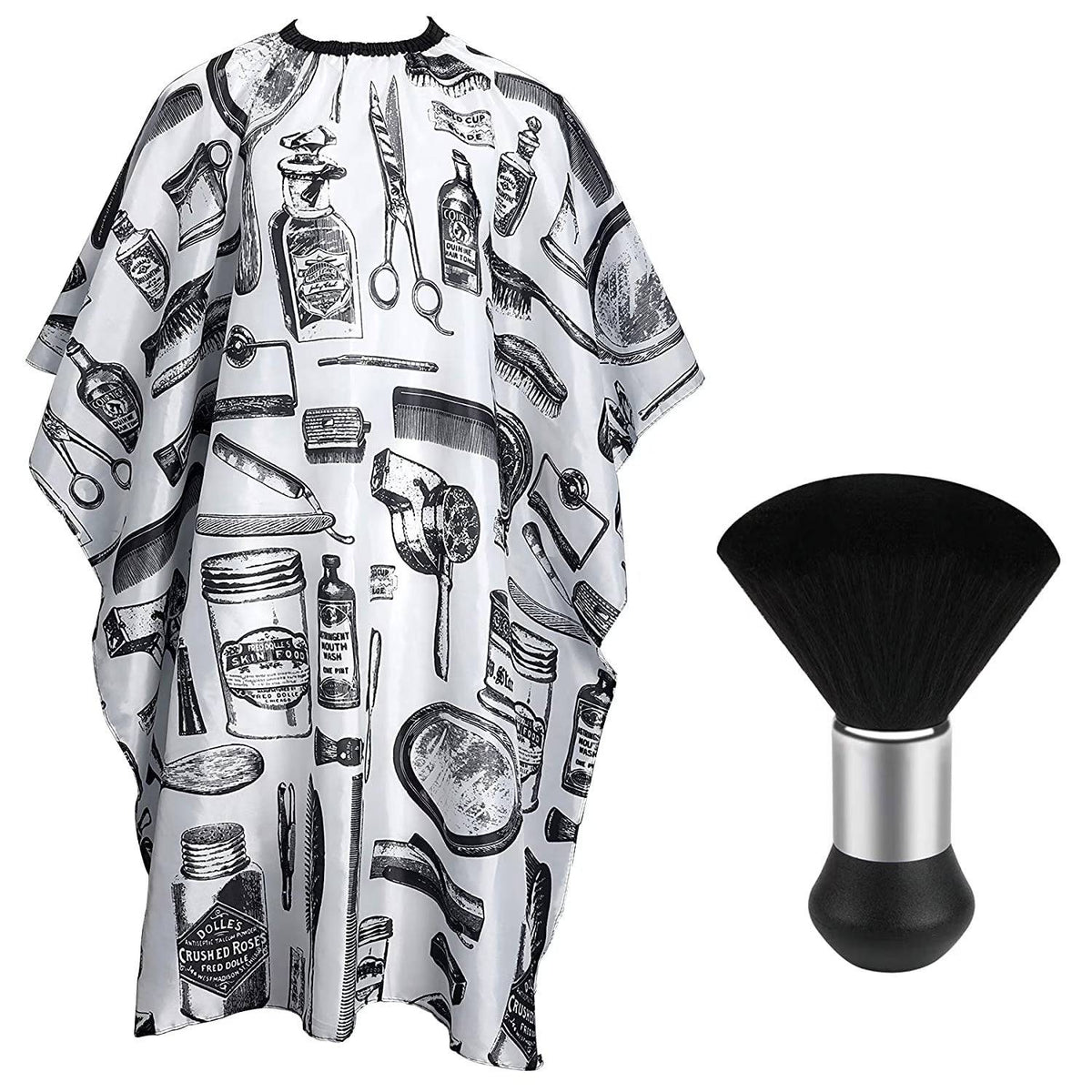 Haircut Tools Barber Cape with Neck Duster Floral Print