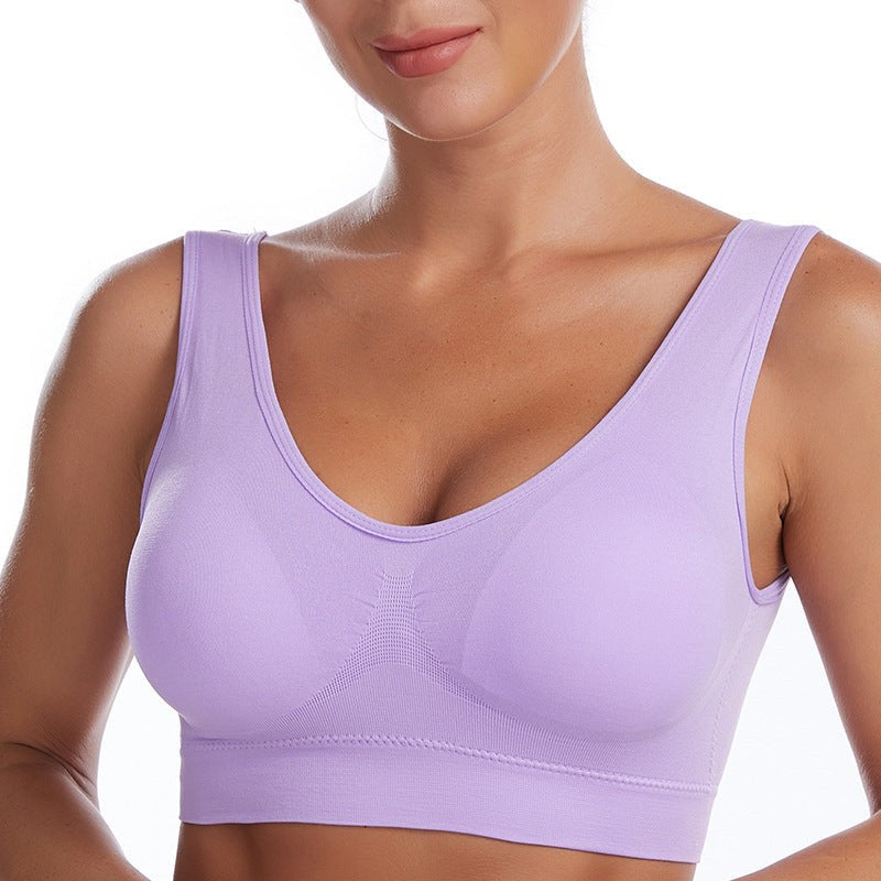 Shockproof Full Cup Sports Bra Breathable Backless Fit