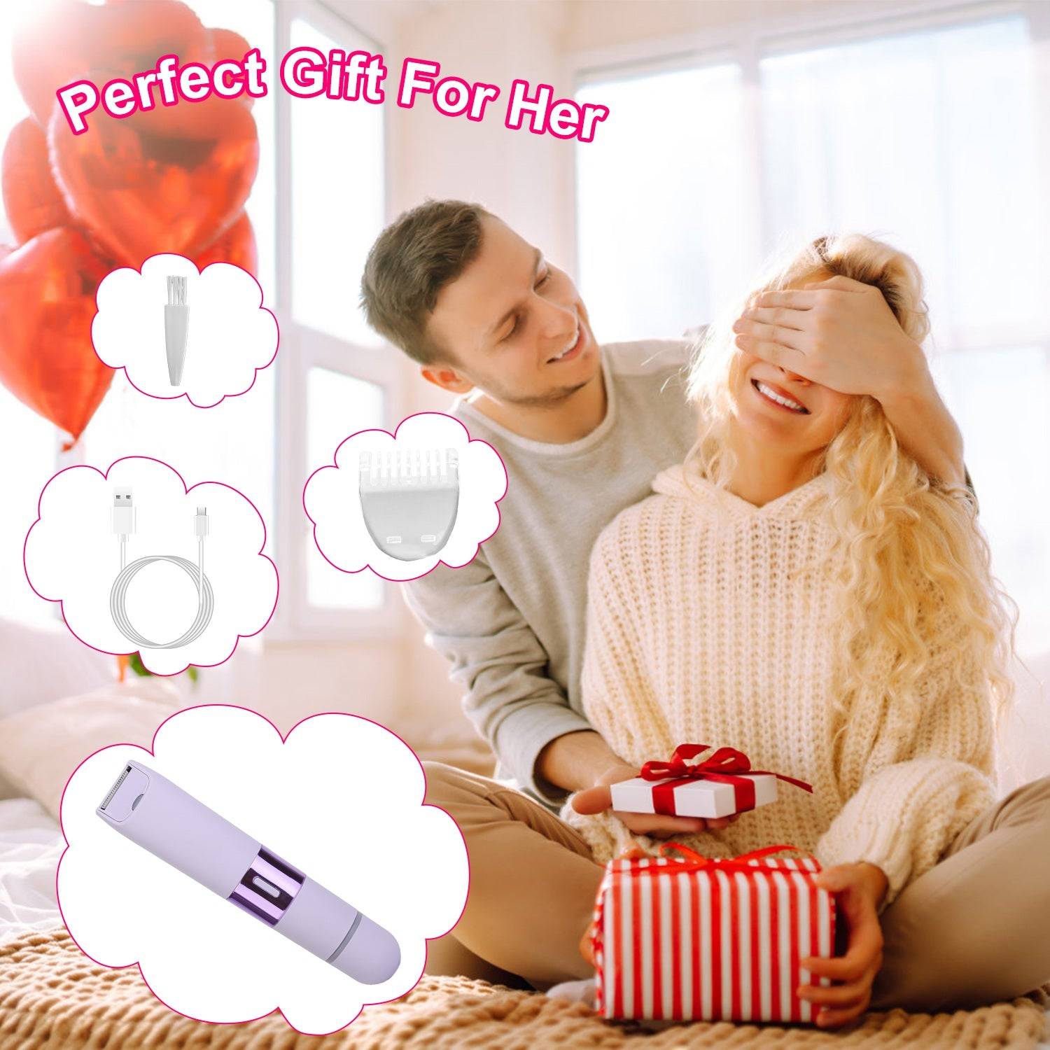 2 in 1 Women Hair Clipper Bikini Trimmer