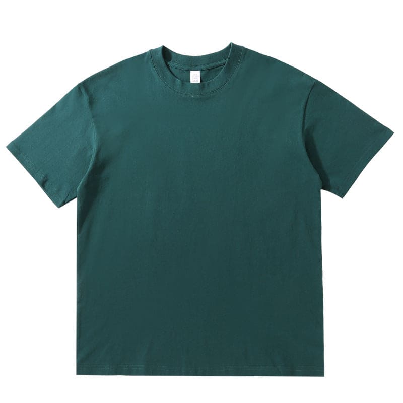 220g Round Neck Solid Color T-shirt Cotton Half Sleeve MAN - P.M.M&NAPOLES