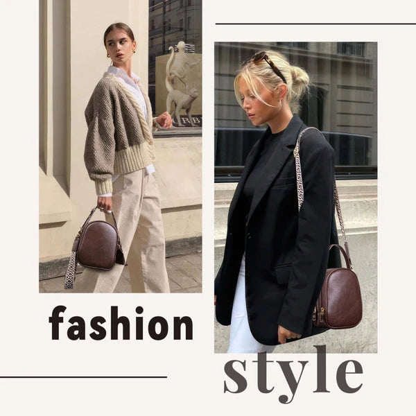 Womens Small Crossbody Bag Coffee Color Daily Carry