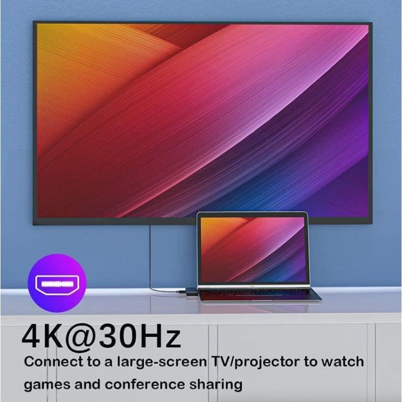 USB C Multiport Hub with 4K HDMI and USB 3.0