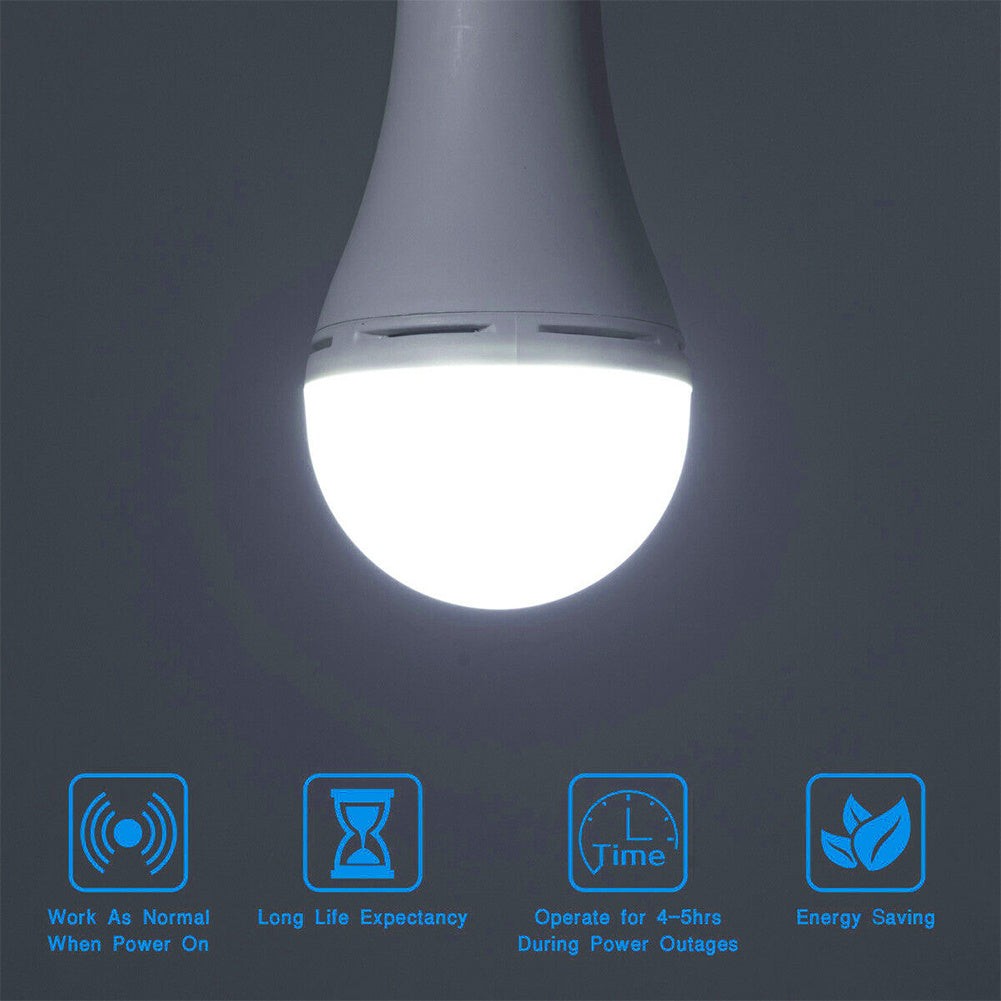 Rechargeable LED Light Bulb With Built In Battery 9W