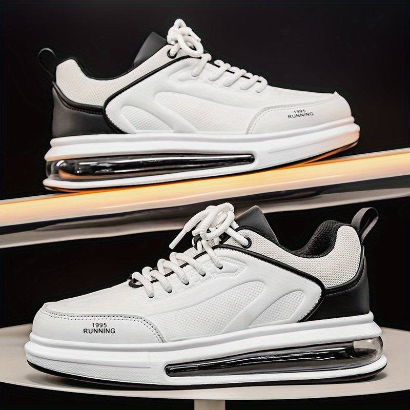Men's Breathable Casual Sneakers – Lightweight Air Cushion Shoes with Shock Absorption for Daily Wear & All-Day Comfort