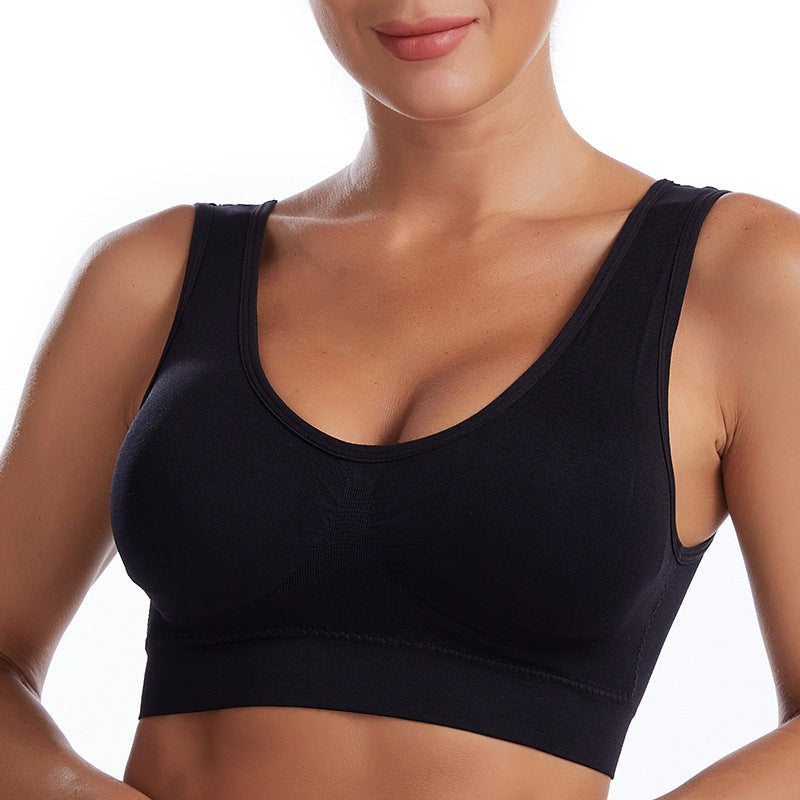 Shockproof Full Cup Sports Bra Breathable Backless Fit