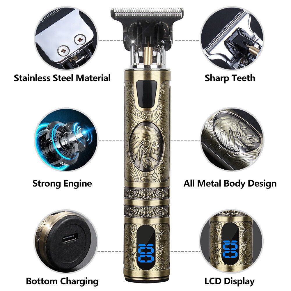 Cordless Trimmer For Men Professional Hair And Beard Kit
