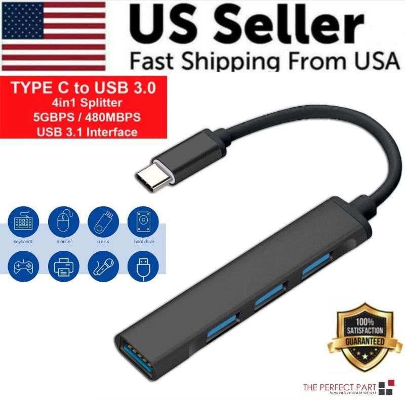 USB C Multiport Hub with 4K HDMI and USB 3.0