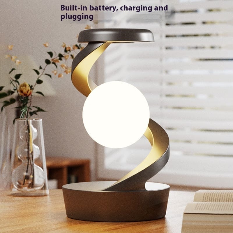 Rotating Moon Desk Lamp With Phone Wireless Charging Sensor Control Table - PMMNAPOLES