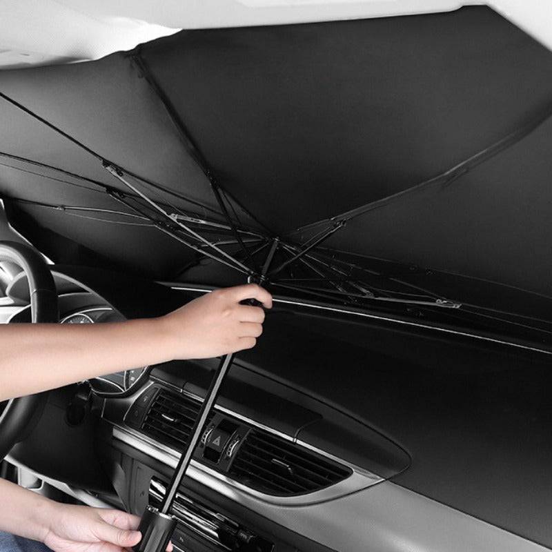 Portable Car Sunshade Umbrella Front Windshield Sun Protection & Heat Insulation with Storage Bag for Cars and RVs