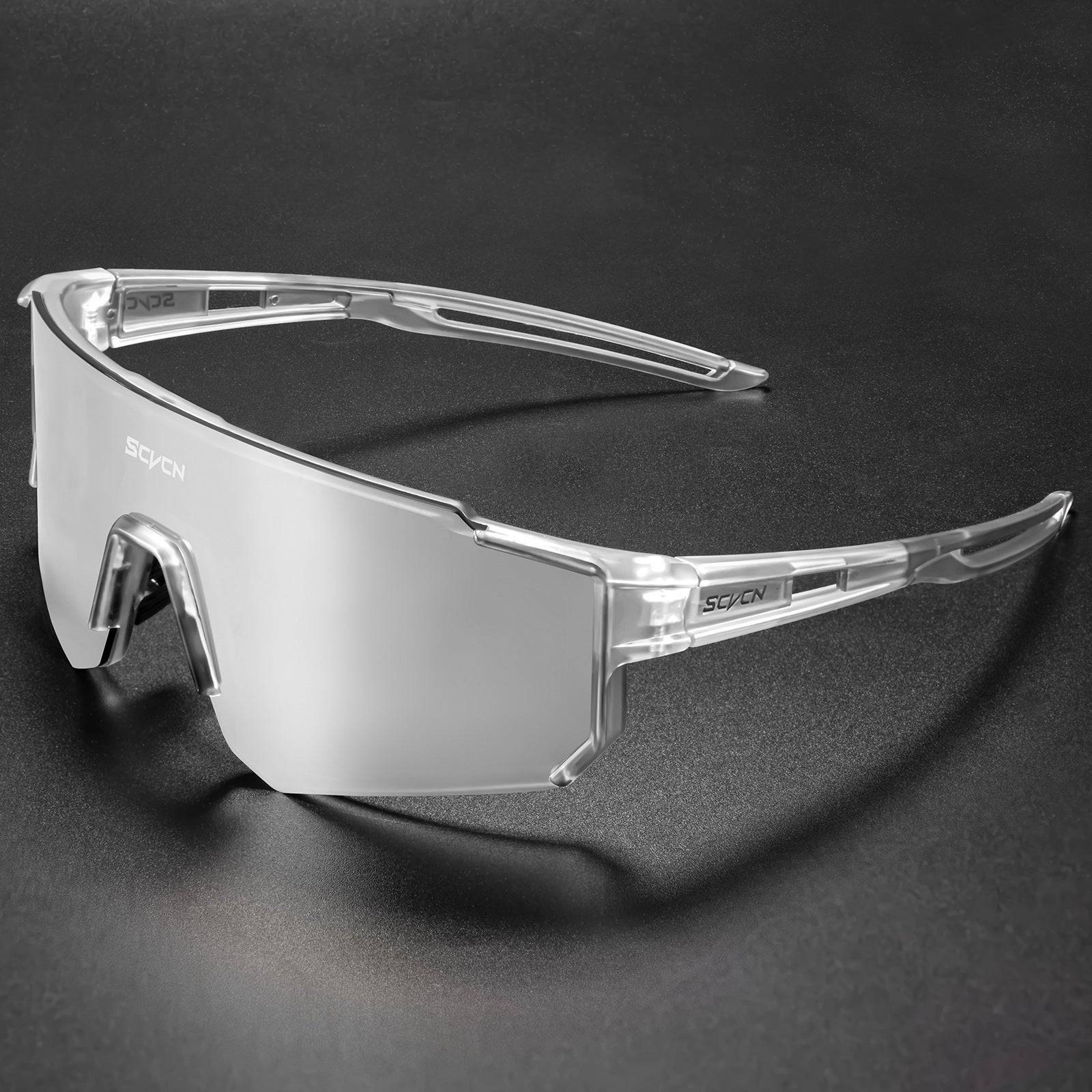 Frameless Sports Sunglasses for Cycling, Windproof and Anti-Mosquito, Colorful PC Lens Design