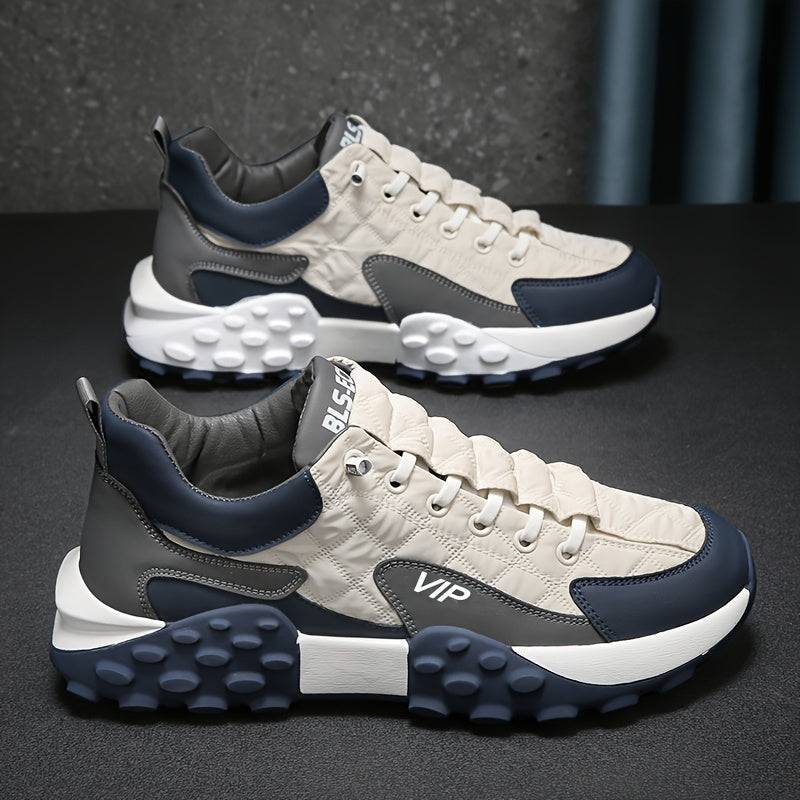 Men’s Low-Top Canvas Sneakers, Lightweight Breathable Design with Non-Slip Sole for Casual & Sports Wear