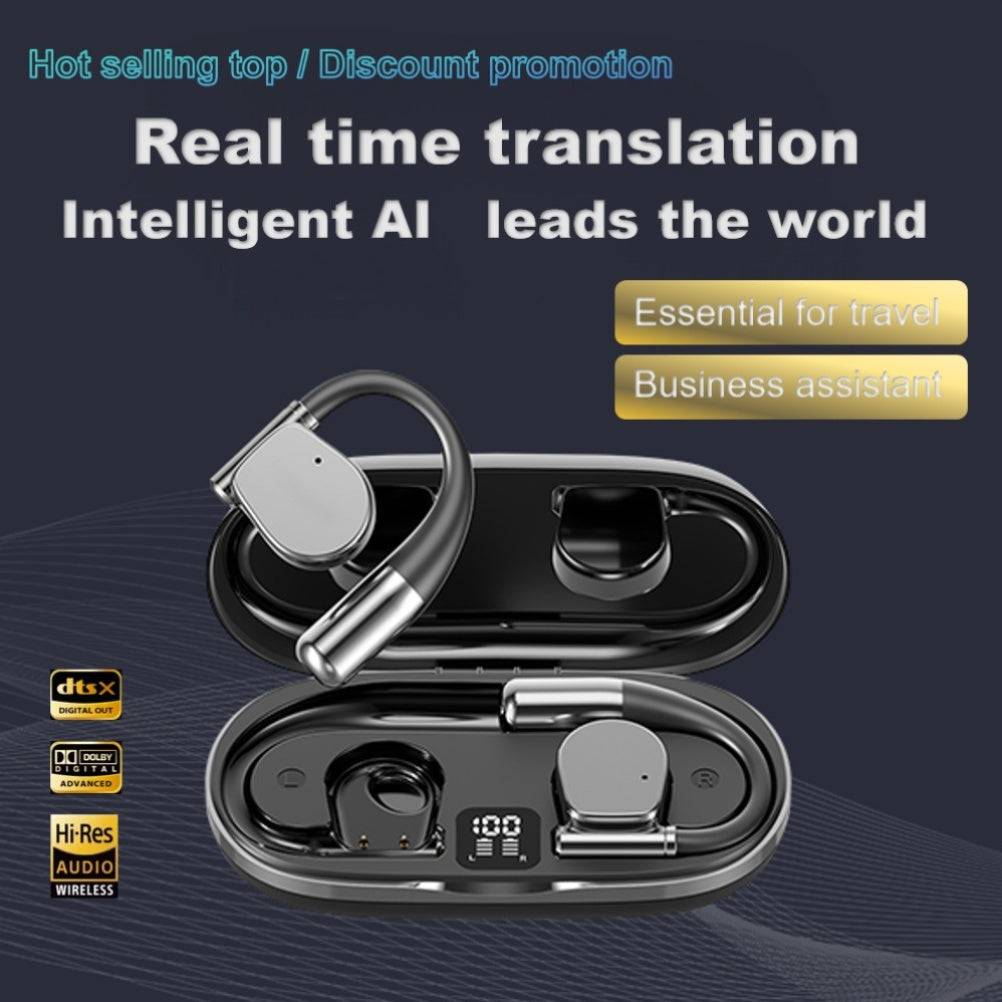 Smart AI Translation Earbuds – Real-Time Language Translator for Travel, Meetings, Work & Education