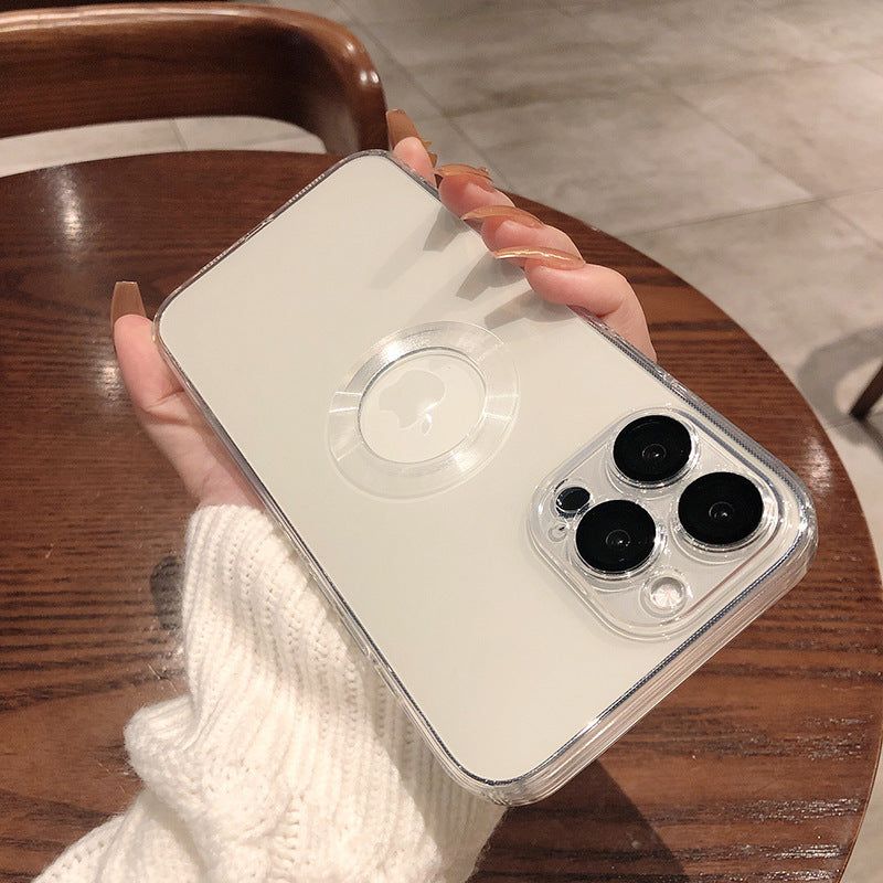 Electroplated Slim Phone Case with Lens Protector for iPhone
