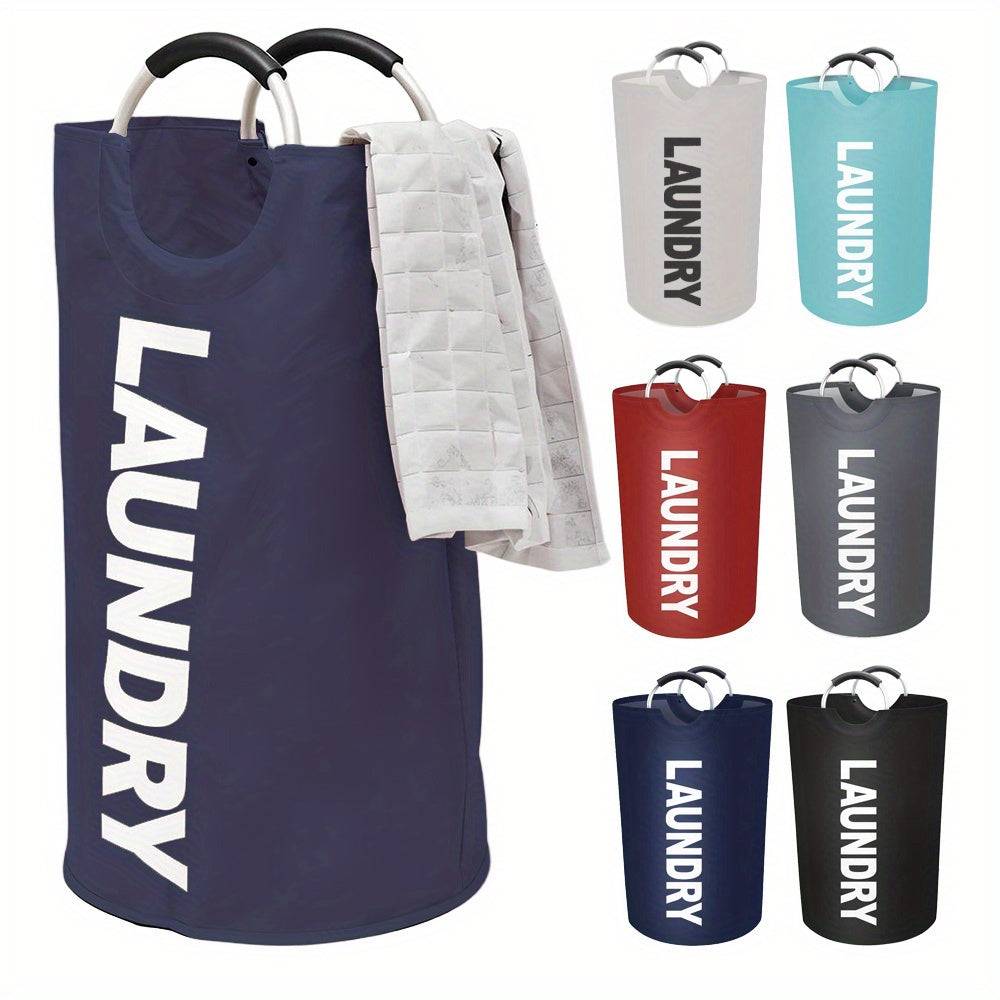 Extra Large Foldable Laundry Hamper, Portable Oxford Fabric Basket with Handles for Dirty Clothes, Space-Saving Organizer for Bathroom, Dorm or Balcony