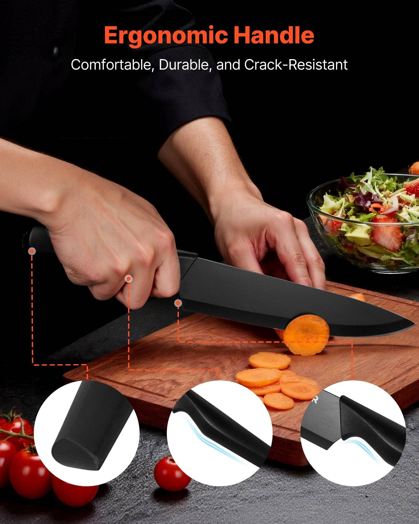 15 Piece Knife Set with Block for Everyday Kitchen