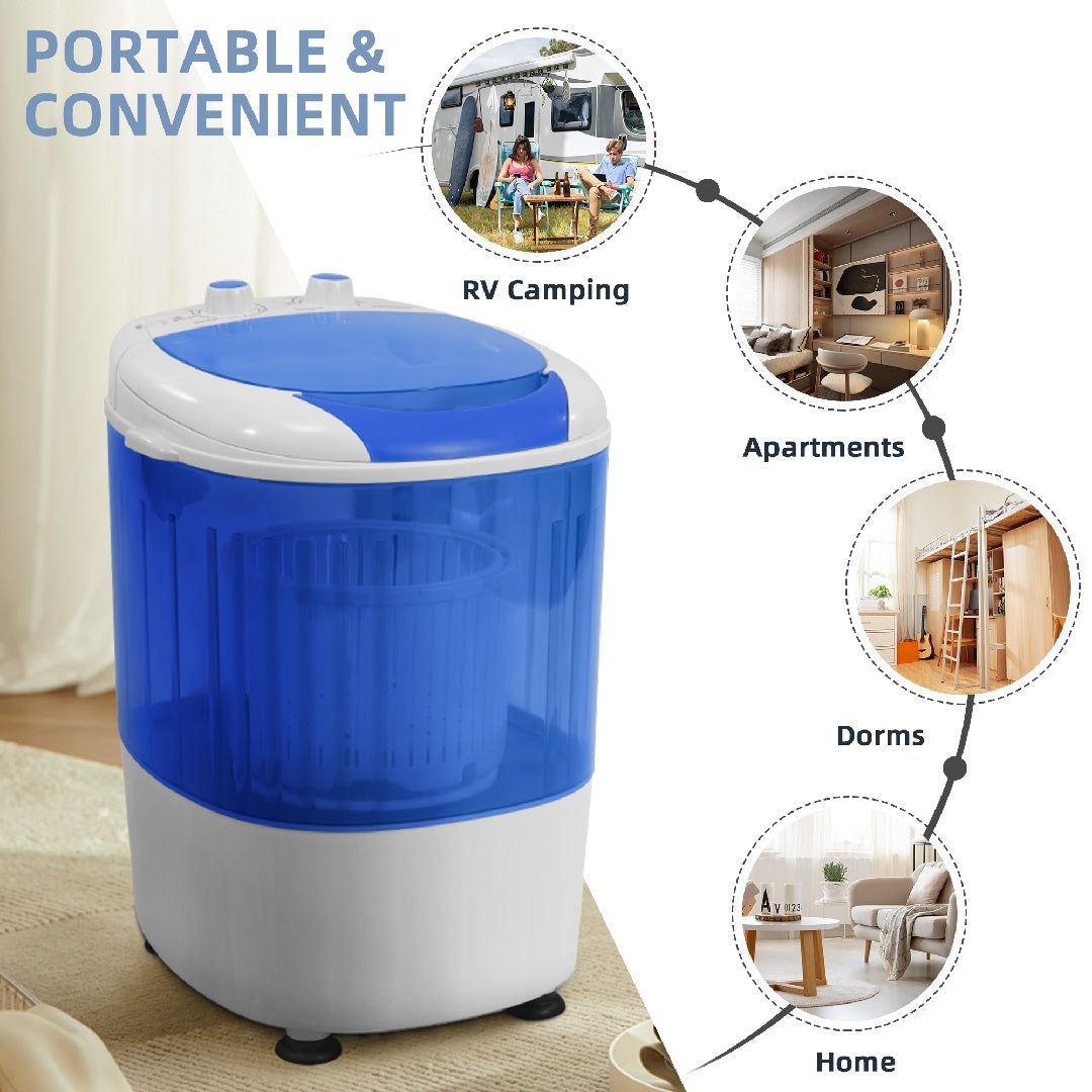 Compact Portable Washing Machine with Spin Dryer