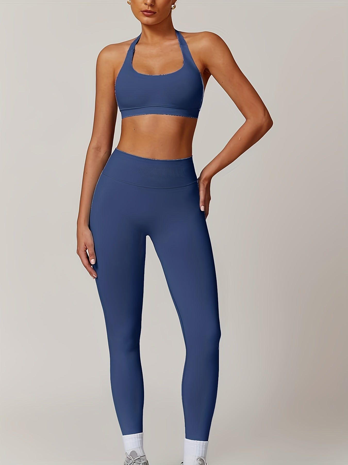 Workout Set for Women with Supportive Bra and Leggings