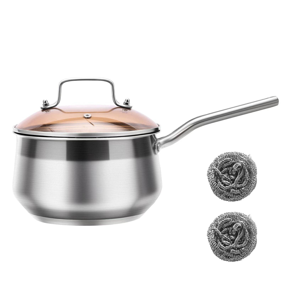 WANGYUANJI Stainless Steel Non Stick Saucepan With Lid