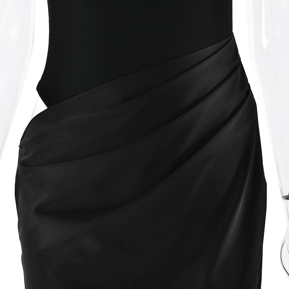 Women Stylish Hollow Out Fashion Dress with Stitch Design