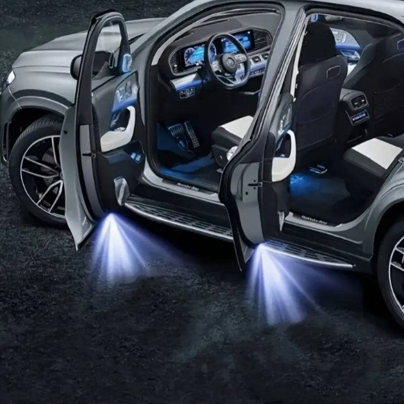 4-Pack Wireless LED Car Door Projector Lights Super Bright Welcome & Courtesy Step Lighting, No-Drill, Battery Powered for Cars, Trucks & SUVs