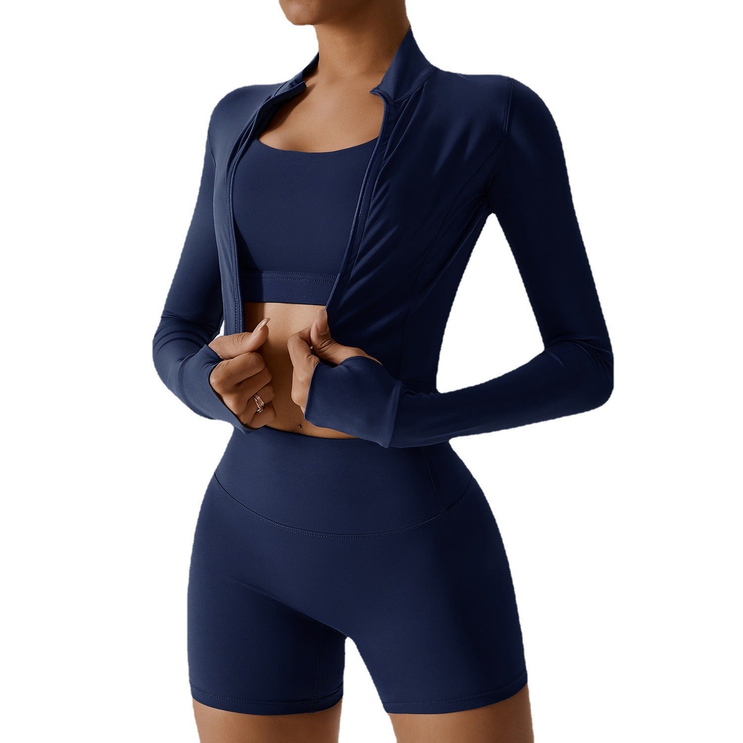 Women’s Outdoor Sports Skinny Set Nude Feel High Waist Workout Clothes Suit Breathable Stretch Fabric