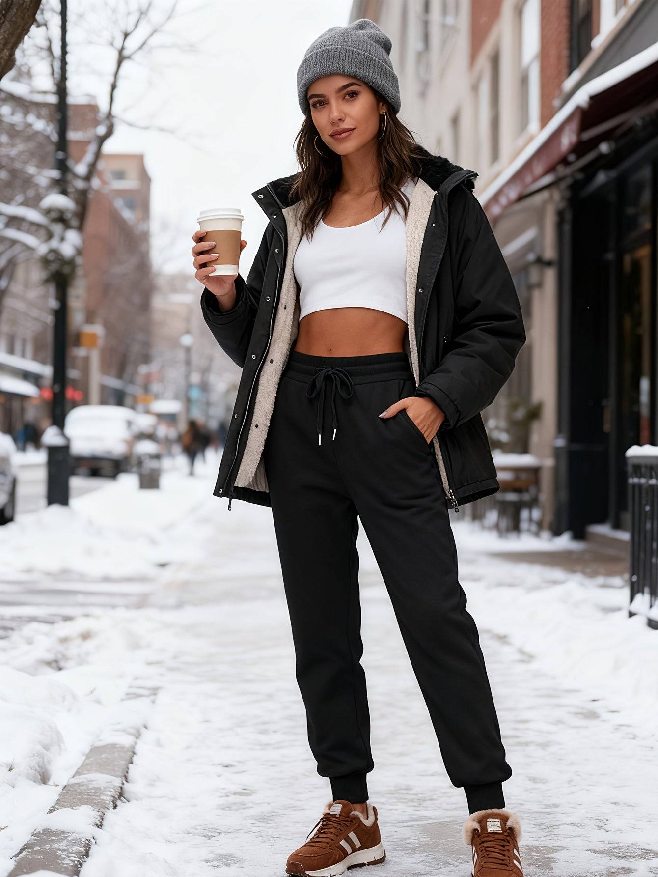 Womens Boyfriend Fleece Jogger Sweatpants