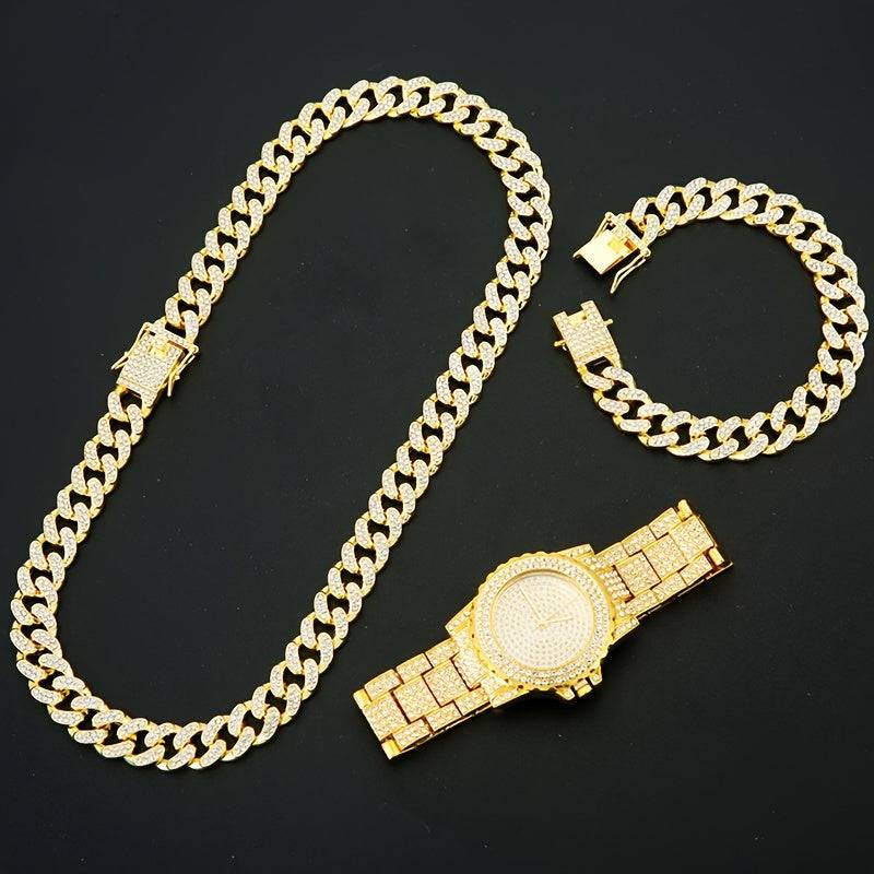 Men's Watch Set x4 – Analog Watches with Quartz Movement, Adjustable Straps, Perfect for Everyday Use and Formal Events