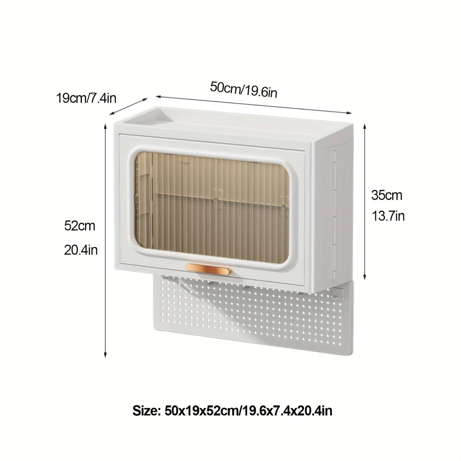 No-Drill Kitchen Wall Shelf Wall-Mounted Towel Rack & Storage Organizer for Dishcloths & Utensils