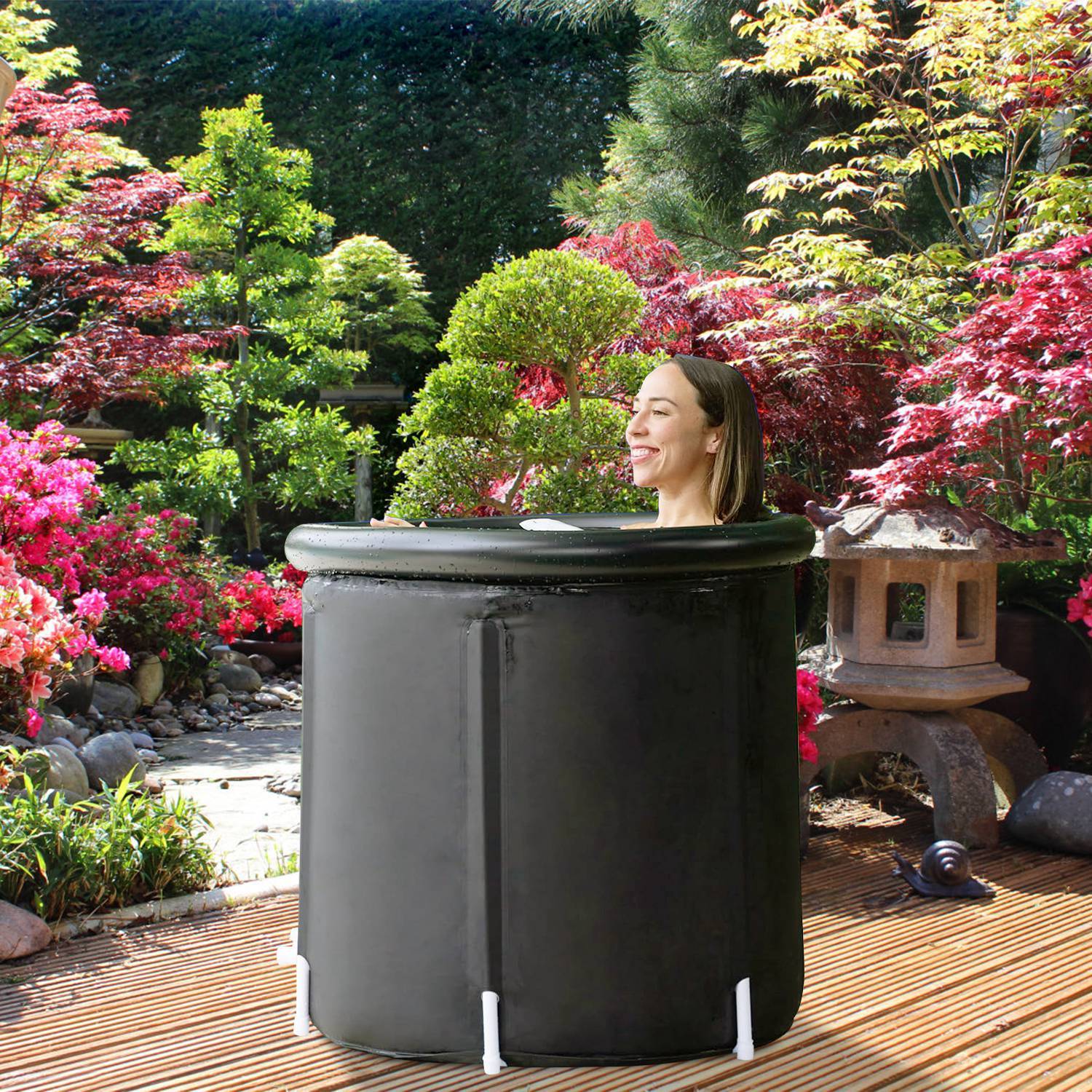 Cold Plunge Tub for Recovery with 97G Capacity and Cover