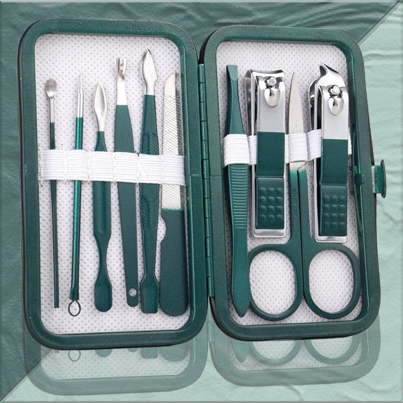 Manicure Set Stainless Steel Nail Clippers Pedicure Kit Box