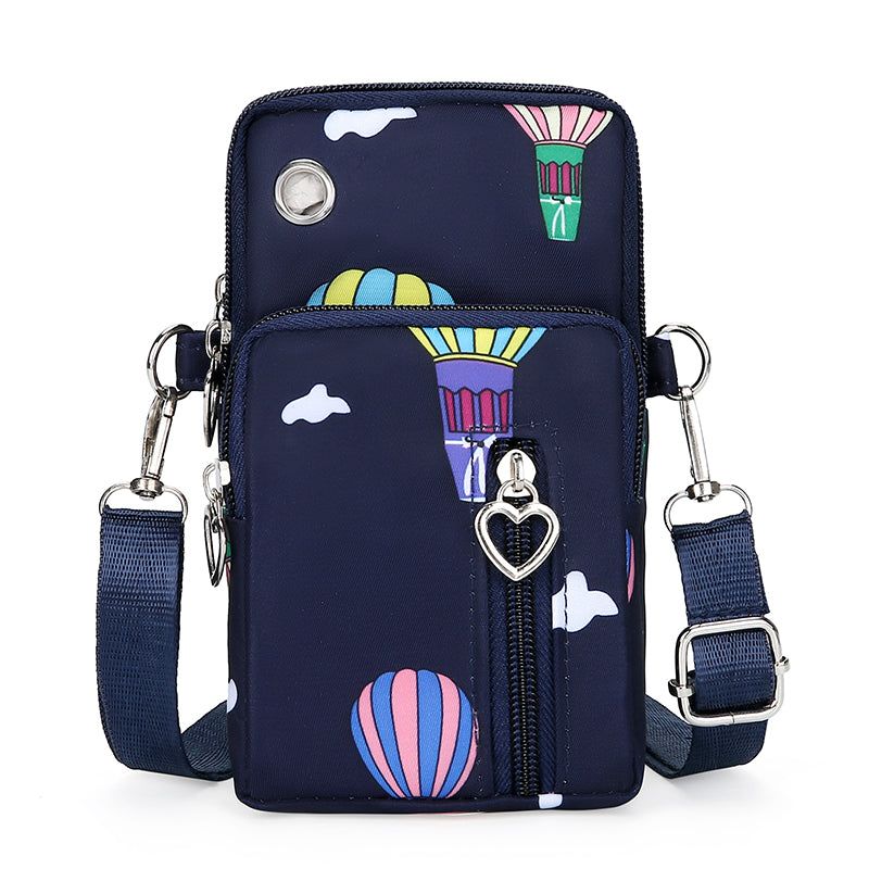 Canvas Phone Bag Crossbody Mobile Pouch