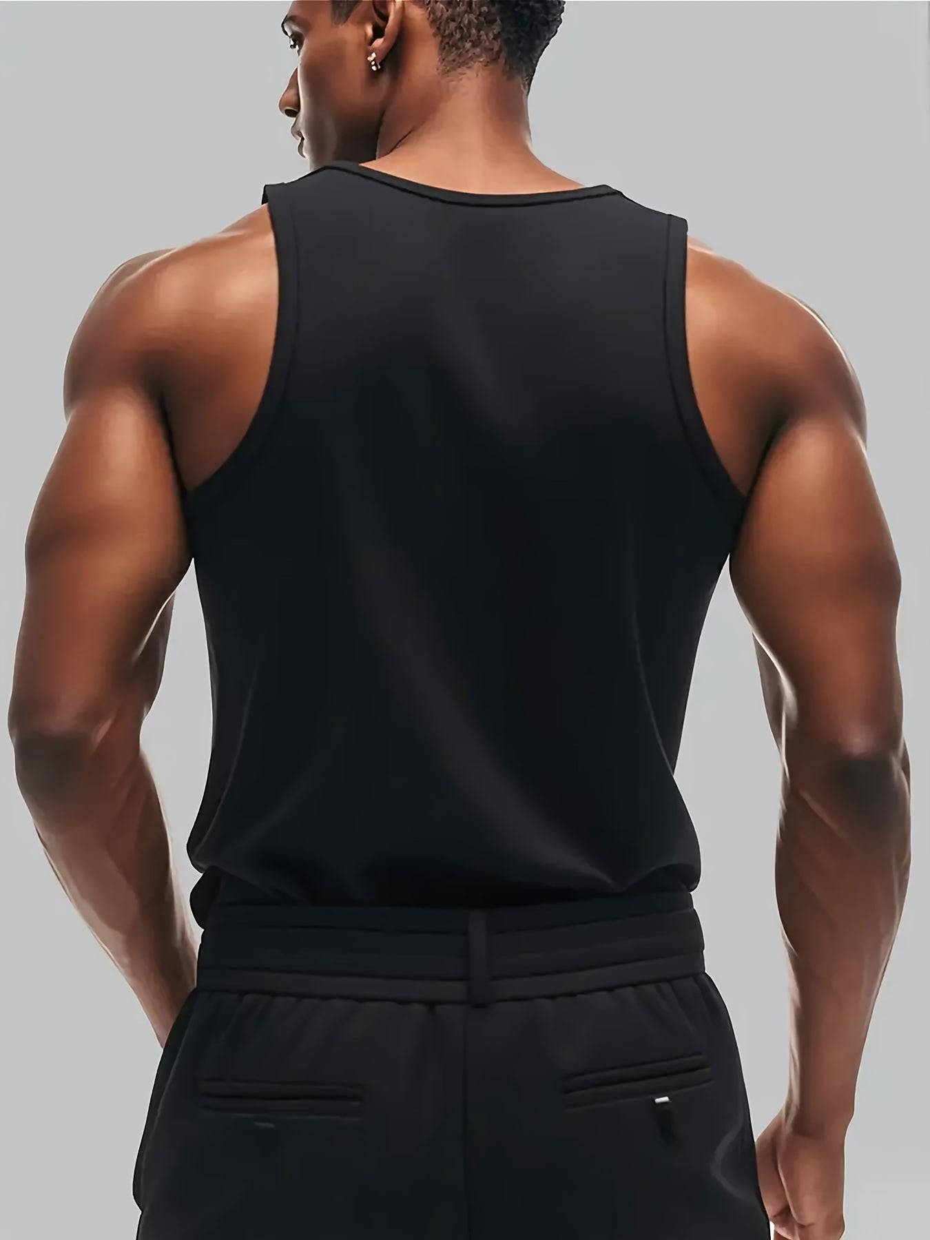 Men’s Sleeveless Tank Top Cotton Comfort California Beach Sunset Print Loose Fit for Gym & Summer