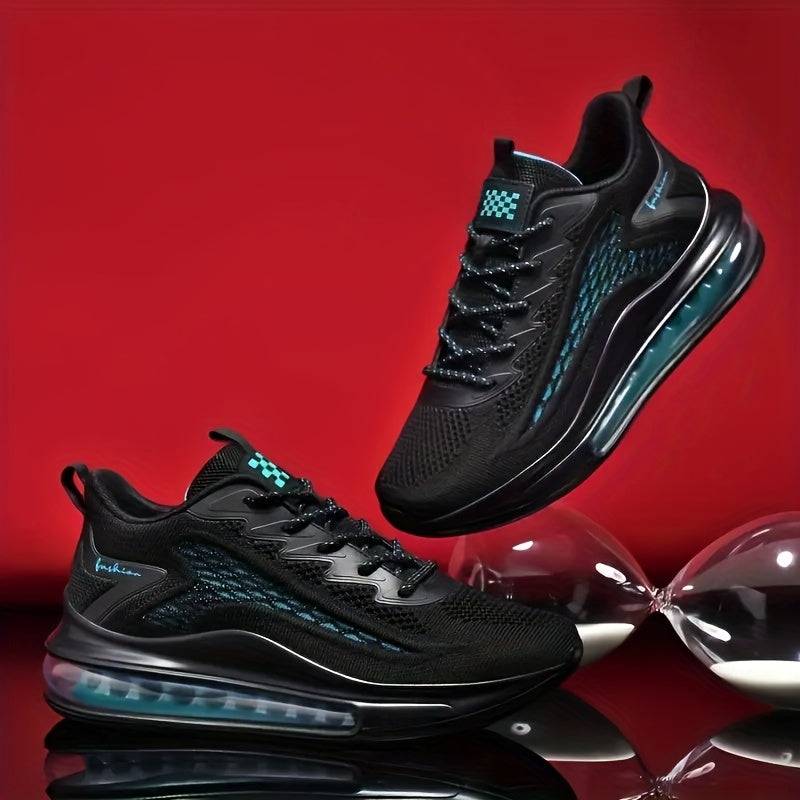 Men's Lightweight Gym Shoes – Breathable Mesh Sneakers with Air Cushion & Non-Slip Sole for Running, Tennis, Walking & Everyday Wear