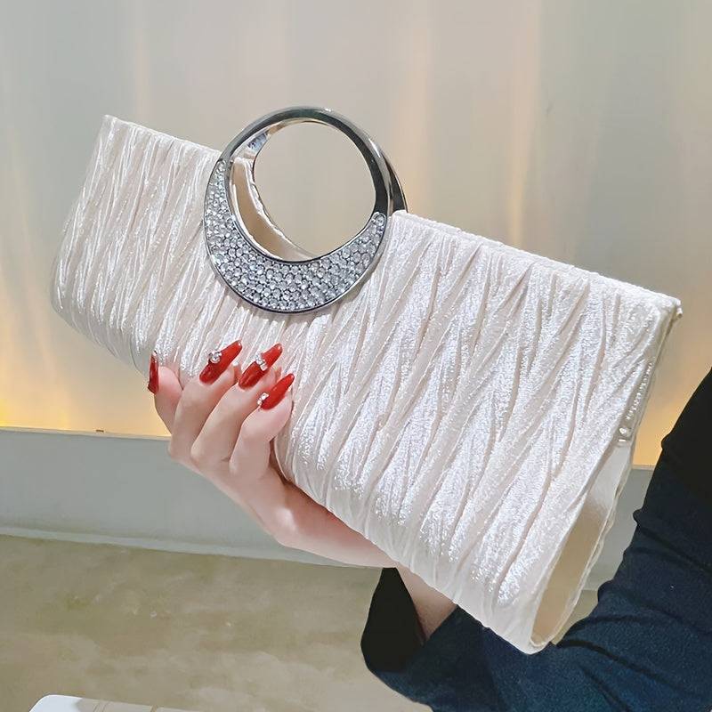 Women’s Evening Crossbody Bag – High-End Trendy Handbag with Chain Strap, Elegant Single Shoulder Purse