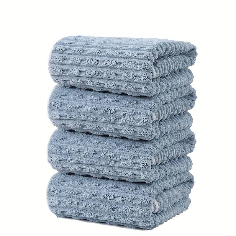 4-Pack Waffle Weave Bath Towels Super Soft & Quick-Dry Microfiber for Adults Durable Towels for Daily or Travel Use