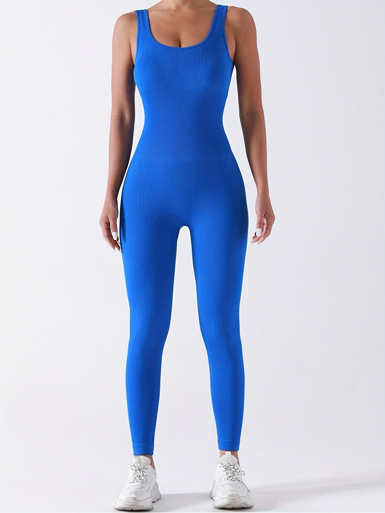 Women Jumpsuits 4 Pack Ribbed Square Neck Shaping Set