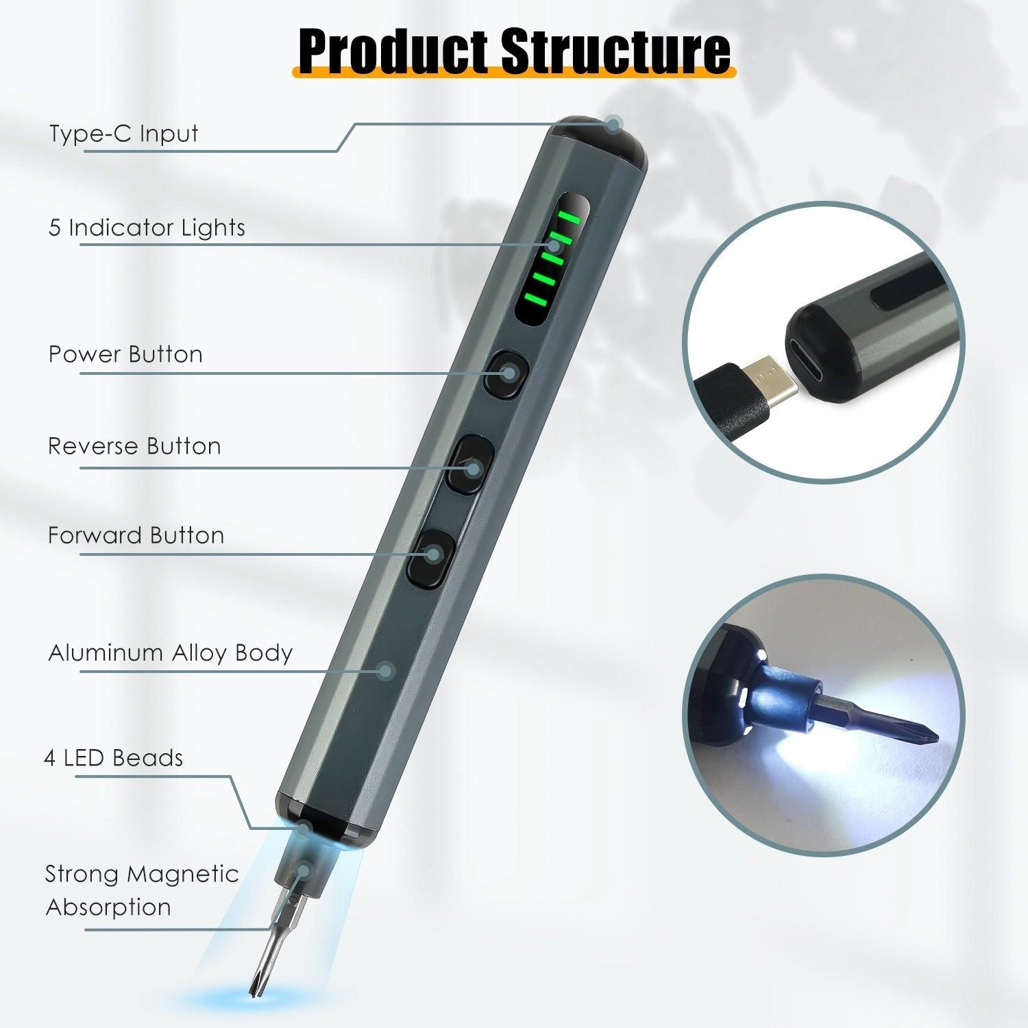 Electric Screwdriver 70 in 1 Precision Repair Tool Kit