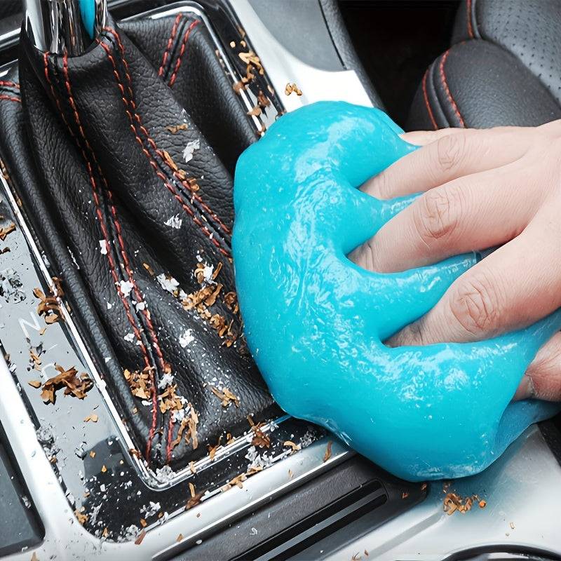 Pink car cleaning gel putty 5.6oz for auto interior, vents, and keyboards – reusable slime cleaner for dust removal