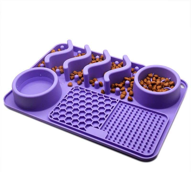 Dog Silicone Licking Pad Pet Licking Mat Silicone Smelling Mat Multifunctional Food Bowl Pets Supplies - PMMNAPOLES