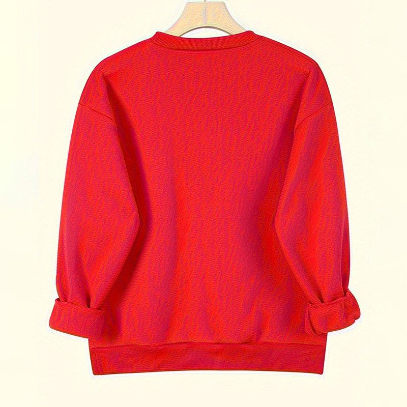 Solid Color Sweatshirts with Relaxed Pullover Fit